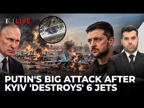 6 Russian Bomber Jets 'Wiped Out', Furious Putin Unleashes Huge Strike On Ukraine| Firstpost Live
