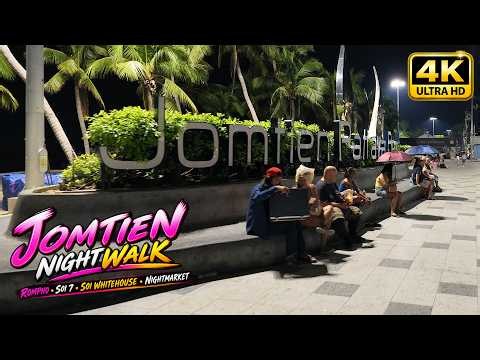 Jomtien Pattaya Walking Tour 2026 | Rompho Market, Beach Road & Dongtan Beach