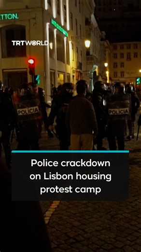 Portuguese police cleared Lisbon housing protest camp, make arrests