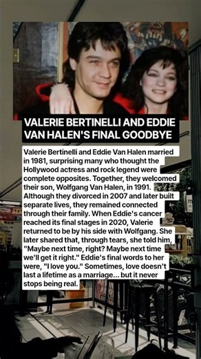 Valerie Bertinelli and Eddie Van Halen’s Final Goodbye—Her Tearful Words and His Last “I Love You”