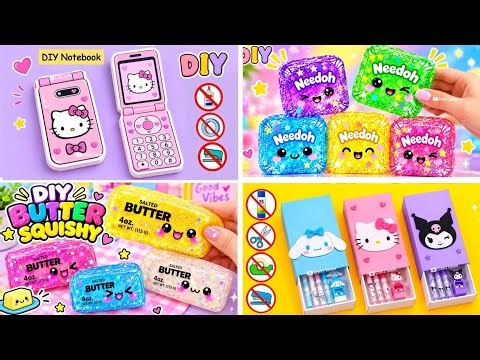 Easy craft ideas/ DIY Butter squishy/pencil box / Paper craft/ how to /school project/ art and craft