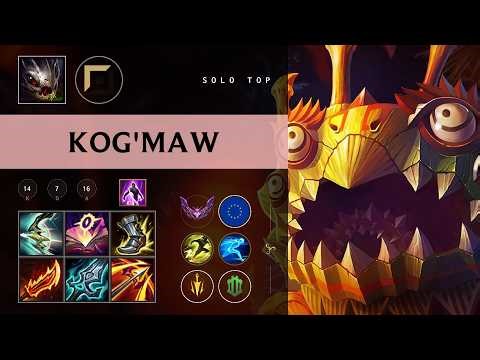 Kog'Maw Top vs Ornn - EUW Master Patch 26.08