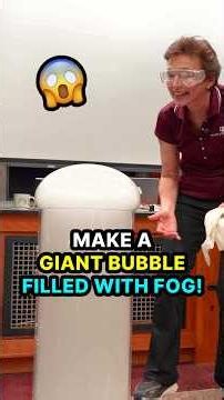 Make a giant bubble filled with fog! #stem #shorts #DrTatiana #school