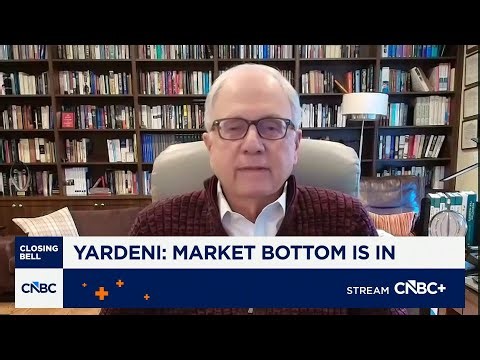 Top market researcher Ed Yardeni says the market bottom is in