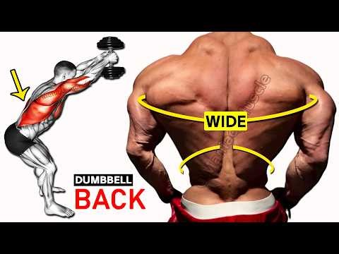 The Only Exercise For The BACK Workout With Dumbbells → Increase Their Size