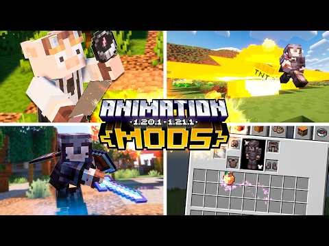 ⭐TOP 20 Mejores MODS de ANIMACIÓN para MINECRAFT⭐ 1.20.1 - 1.21.1 PARTE 2