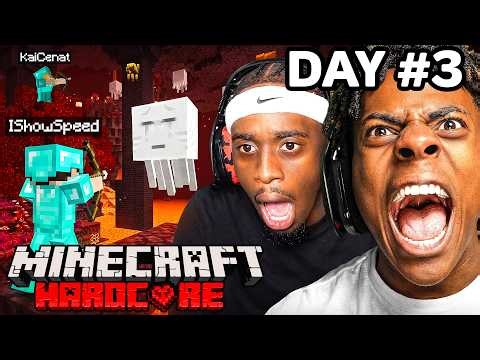MINECRAFT HARDCORE ALL BOSSES DAY 3 🍄🔨🧟‍♂️ft. KaiCenat (Part 2)