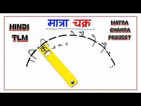 Hindi TLM | Matra chakra | Hindiproject | tlm for primary | Hindi working model