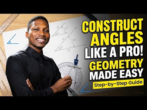 How to Construct Angles (30°, 45°, 60°, 90°, 120°, 135°) | Technical Drawing Tutorial