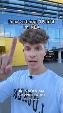 Luca schläft eine NACHT im IKEA