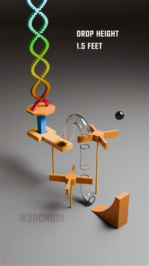 Dual obstacle contraption for ball drop mechanism & satisfying demolition #asmr