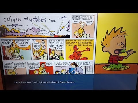 Calvin & Hobbes: Calvin Spits Out His Food/Sunset Lesson