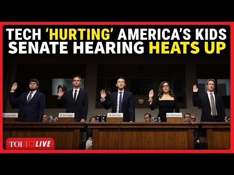 US LIVE: 'Screen Time Impacts...': Senators Grill Tech Giants In Fiery Hearing Over Growing Concerns