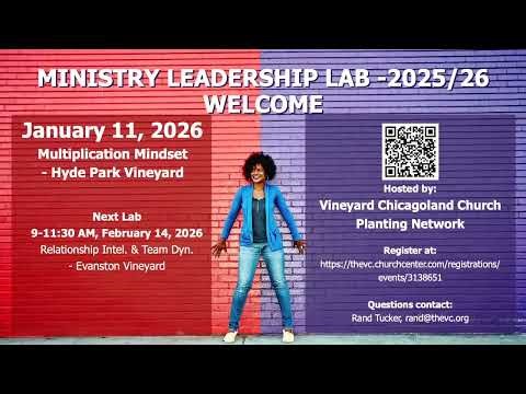 MINISTRY LEADERSHIP LAB -2025/26: Multiplication Mindset Vineyard, 01.11.26
