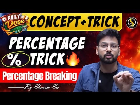 Percentage Breaking – Fast Percentage Tricks – Daily Dose | By Shivam Sir
