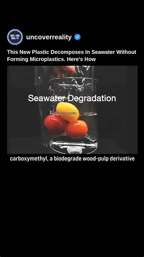 This New Plastic Decomposes In Seawater Without Forming Microplastics. Here's How #tech #shorts