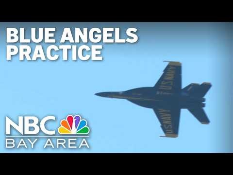 Blue Angels practice ahead of San Francisco Fleet Week air shows