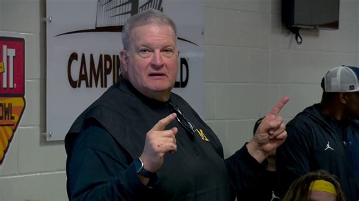 "To men like us. Damn few." 😤 Interim coach Biff Poggi addresses Michigan Football before playing Texas in the Cheez-It Citrus Bowl 👀 | ESPN