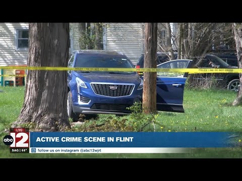 Flint police investigating car crash and shooting on Iroquois Avenue