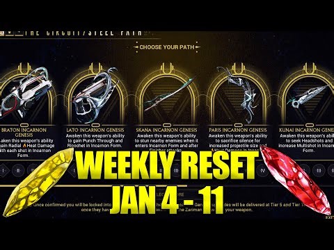 Warframe Returns This Week! Warframe Weekly Reset January 4 - 11!