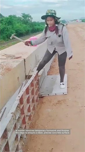 Finishing the Bridge Edge Formwork