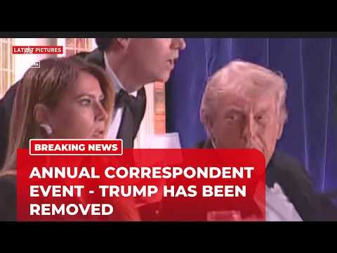 U.S.President Donald Trump evacuated after a security incident at White House Correspondents' Dinner