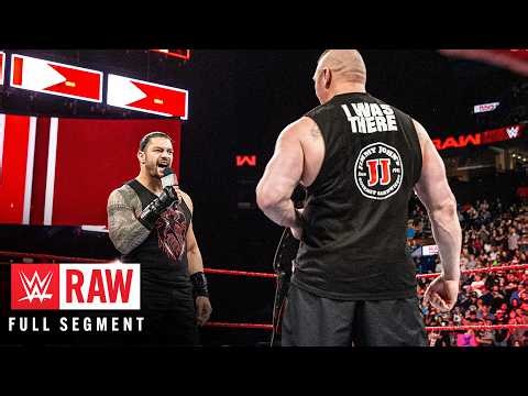 FULL SEGMENT: Roman Reigns confronts Brock Lesnar: Raw, April 23, 2018