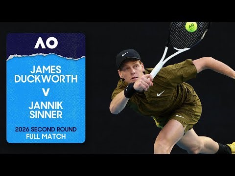 James Duckworth v Jannik Sinner Full Match | Australian Open 2026 Second Round