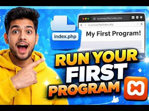 How to Run First Program in XAMPP - First PHP Program in Localhost - Latest