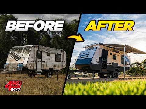FROM WRECK TO FAMILY OFF GRID DREAM - $6,000 Caravan Restoration