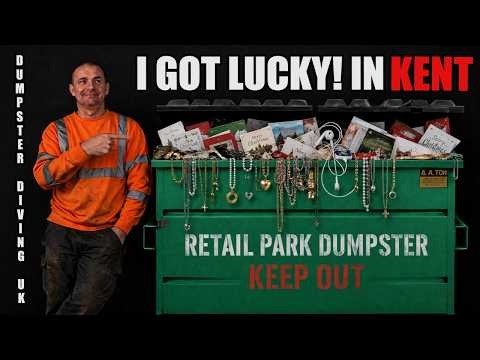 I GOT LUCKY DUMPSTER DIVING IN KENT😲, GREAT FINDS