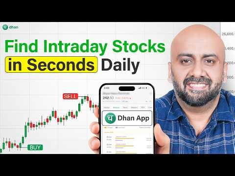 This Secret Trick Finds Intraday Stocks on Dhan App Instantly