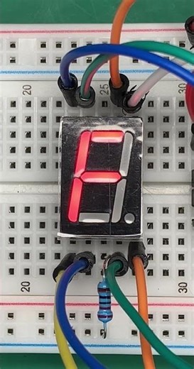 7 segment display RaspberryPi 4B 74HC595 7セグメントLED #raspberrypi #electrical #diy #7segmentdisplay