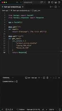Fast API Tutorial: Create two Endpoints