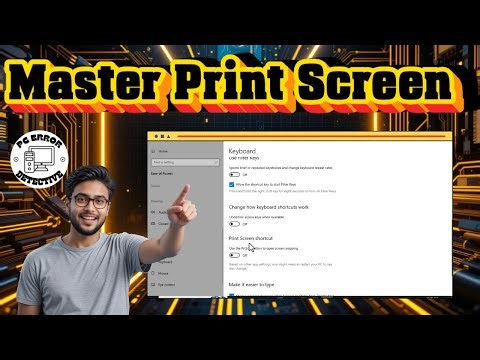 How To Do A Print Screen On Windows 10 | Enable Snipping Tool Shortcut (2026)