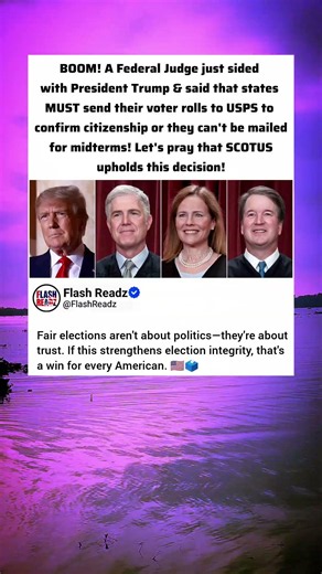 Federal Judge Backs Trump on Voter Rolls, USPS & Midterm Election Integrity