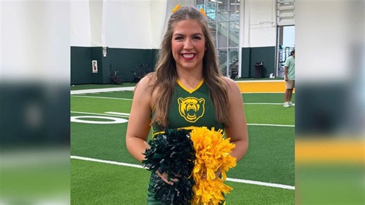 Texas woman who lost leg lands spot on Baylor University's cheer squad