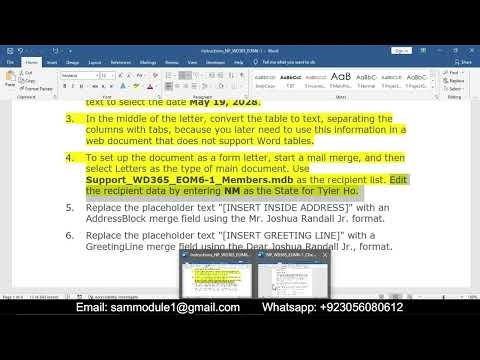 New Perspectives Word 365 Module 6 End of Module Project 1 | Desert Springs Museum of History