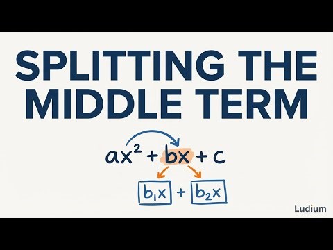 Intermediate Algebra — 2.3: Splitting the Middle Term