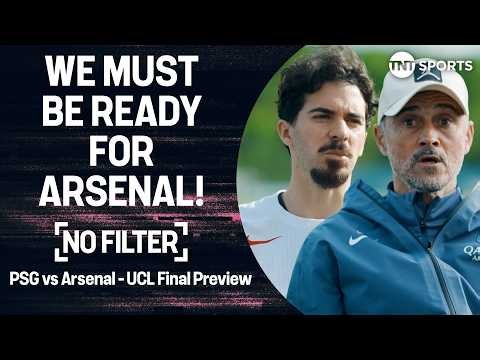 🏆 No Filter UCL Final: Enrique, Kvaratskhelia, Vitinha & Dembele preview Arsenal showdown 🍿