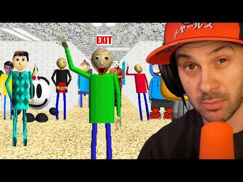 Many Teachers vs 1 Student in Baldi's Basics