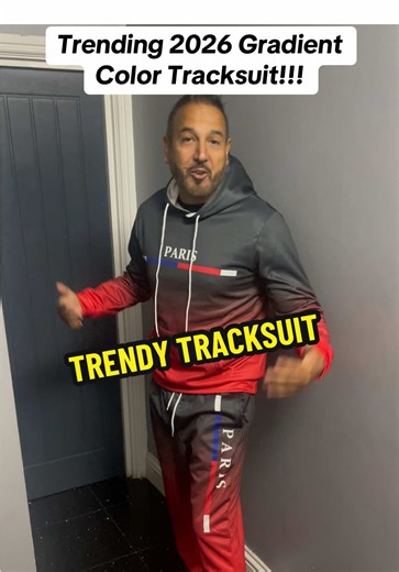 Men's Fall Winter Street Style Hoodie Set, Gradient Color #tracksuit #gymtok #sportwear #tiktokmademebuylt