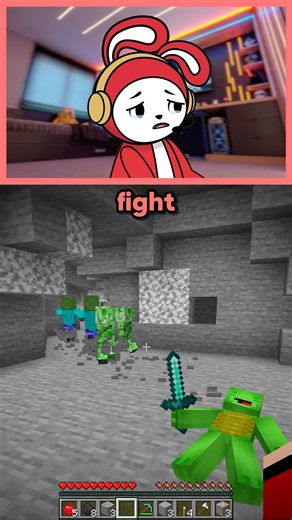 Mikey Tried to SAVE JJ… 😢 #minecraft