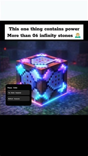 What's MORE POWERFUL than 06 Infinity Stones 🥶 #minecraft #shorts