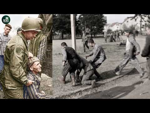 Vengeance After Liberation: Allied Soldiers & Prisoners Execute SS at Nazi Camps - Real Footage