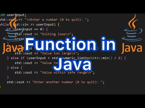 Basic function in Java
