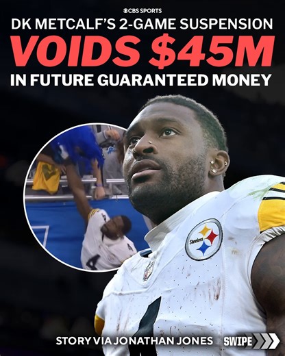 DK Metcalf could lose a lot of money due to his suspension 😳 | NFL on CBS