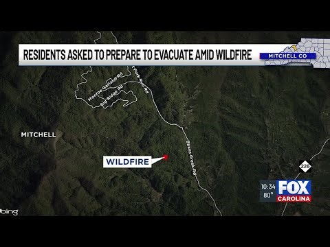 Residents asked to prepare to evacuate amid wildfire in NC