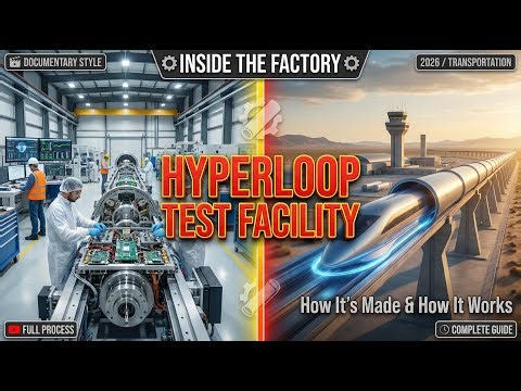 Inside a Hyperloop Test Facility | How Vacuum Trains Are Built complete process