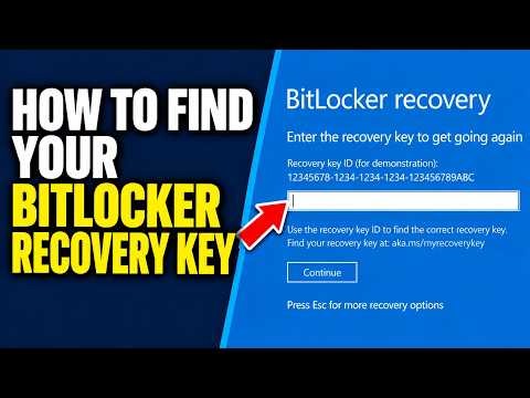 Locked Out of Windows? Find Your BitLocker Key FAST!